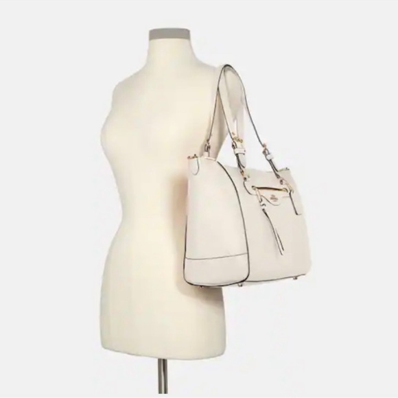 Coach Kleo Carryall
Handbag Laptop Gold/Chalk Leather - Picture 4 of 14